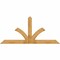Ekena Millwork Richland Rough Sawn Timber Gable Bracket, Western Red Cedar, 96"W x 44"H x 6"D x 6"F, 11/12 Pitch GBW096X44X0606RIC00RWR - alternate 1